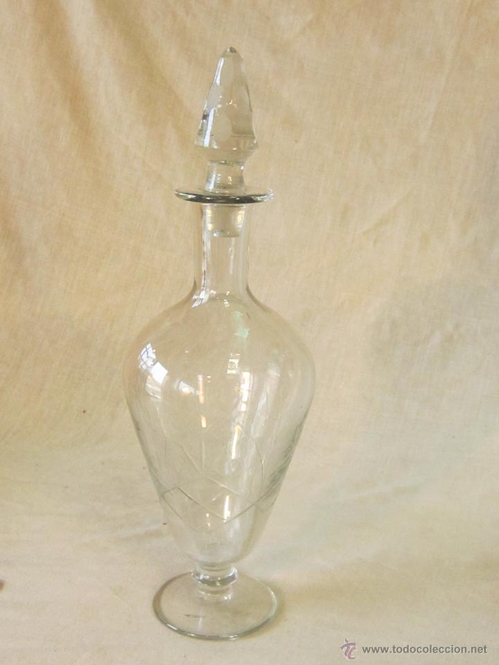 Antig&uuml;edades: BOTELLA ANTIGUA EN CRISTAL TALLADO - Foto 3