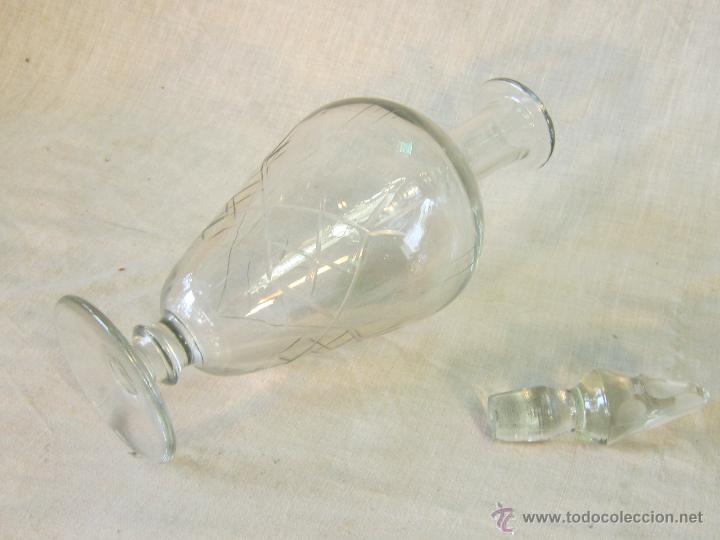Antig&uuml;edades: BOTELLA ANTIGUA EN CRISTAL TALLADO - Foto 4