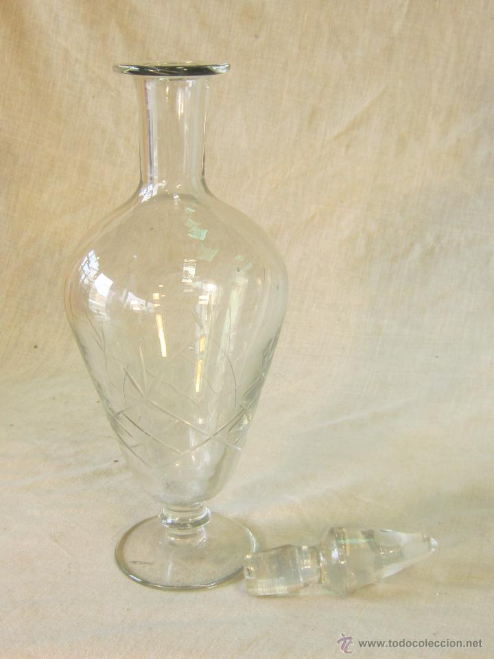 Antig&uuml;edades: BOTELLA ANTIGUA EN CRISTAL TALLADO - Foto 5