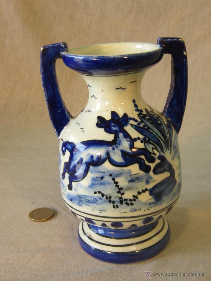 Antig&uuml;edades: JARRON ANTIGUO EN CERAMICA DE MANISES - Foto 2