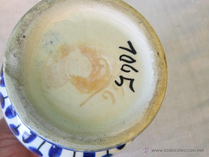 Antig&uuml;edades: JARRON ANTIGUO EN CERAMICA DE MANISES - Foto 4
