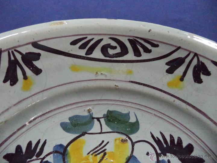 Antig&uuml;edades: Par de pratos en faian&ccedil;a, principios sec XIX - Foto 4