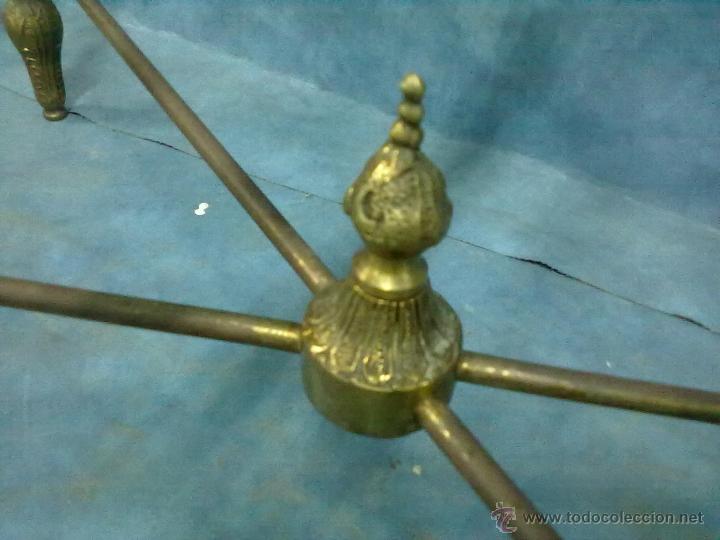 Antig&uuml;edades: MESA FUNDICION DE BRONCE ENCIMERA DE MARMOL - Foto 8
