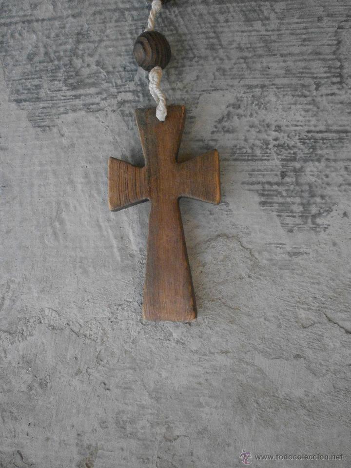 Antig&uuml;edades: ANTIGUO GRAN  ROSARIO DE MADERA - Foto 2