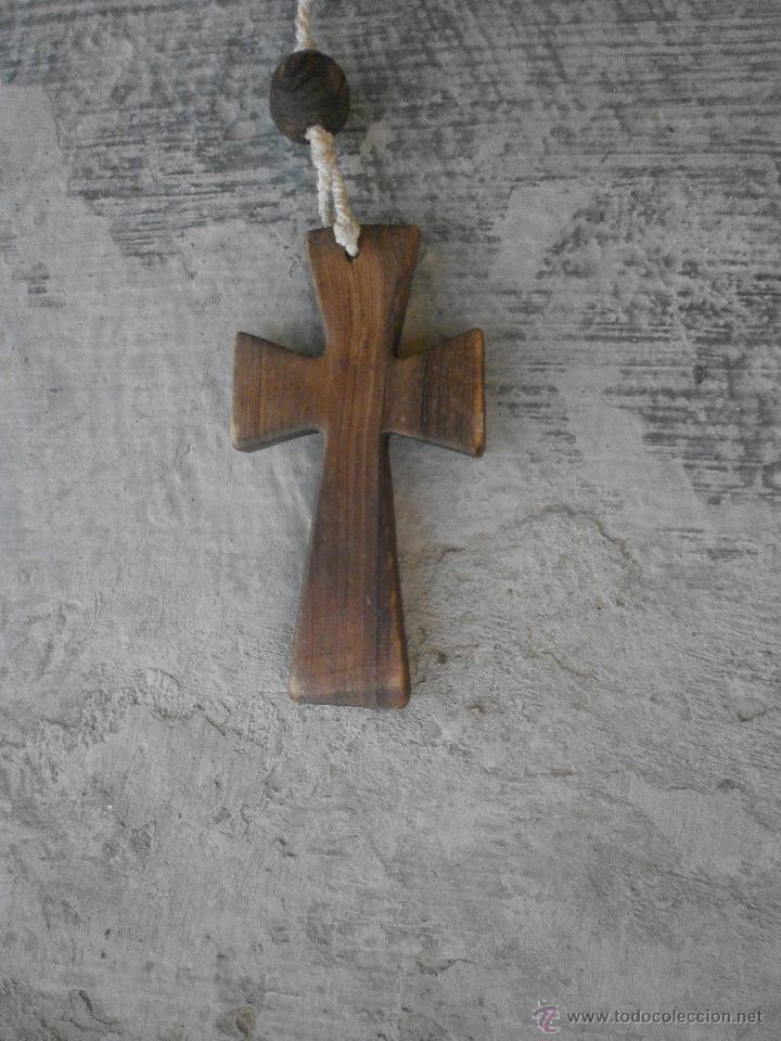 Antig&uuml;edades: ANTIGUO GRAN  ROSARIO DE MADERA - Foto 3
