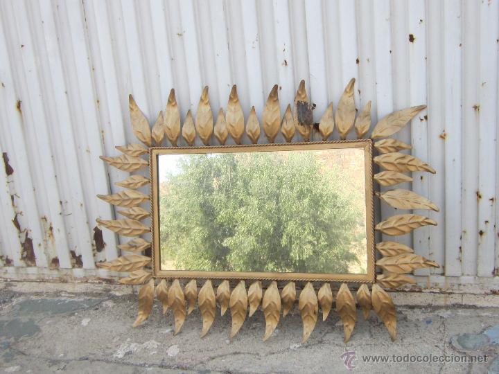 Antig&uuml;edades: espejo en metal - Foto 1