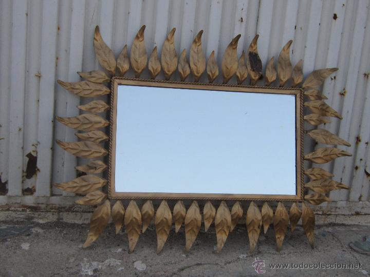 Antig&uuml;edades: espejo en metal - Foto 2