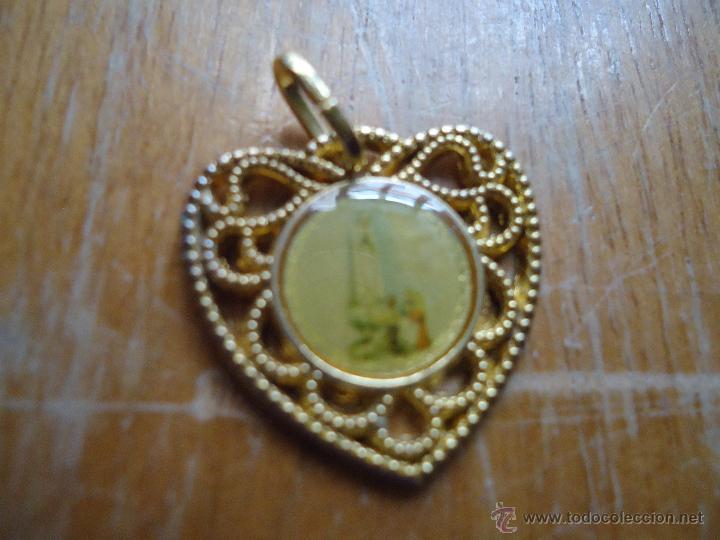 Antig&uuml;edades: virgen de fatima medalla corazon filigrana - Foto 1