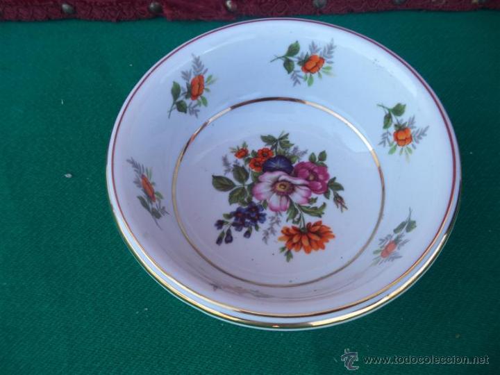 Antig&uuml;edades: cuenco de porcelana de los a&ntilde;os 40 - Foto 2
