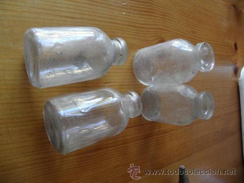pequeños botes de farmacia en cristal antiguos - Compra venta en  todocoleccion