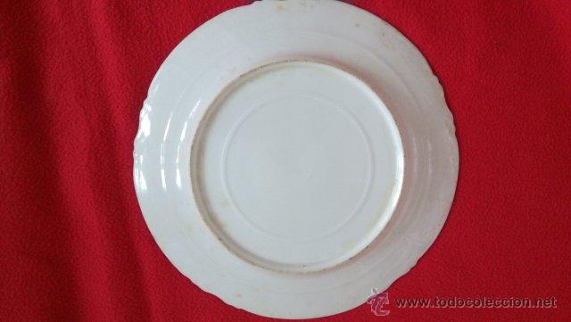 Antig&uuml;edades: ANTIGUO PLATO DE PORCELANA - Foto 3