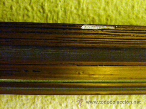 Antig&uuml;edades: Viejo marco de madera dorado 46,5X38,5 cm - Foto 3