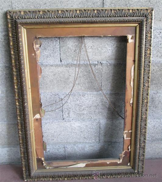 Antig&uuml;edades: Marco dorado antiguo - Foto 2