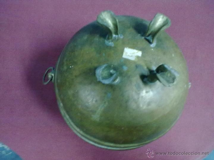 Antig&uuml;edades: JARRON FLORERO CENTRO MESA METAL - Foto 4