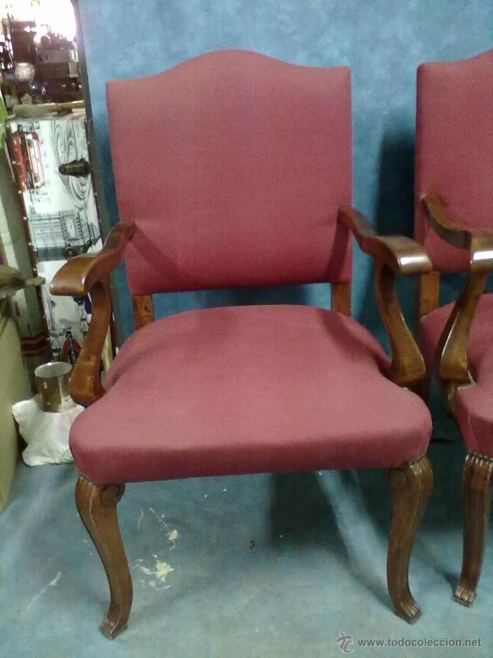 Antig&uuml;edades: PAREJA SILLONES NOGAL - Foto 2