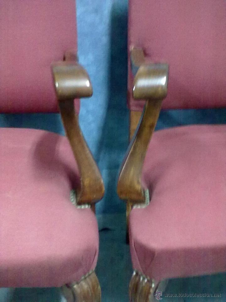 Antig&uuml;edades: PAREJA SILLONES NOGAL - Foto 4