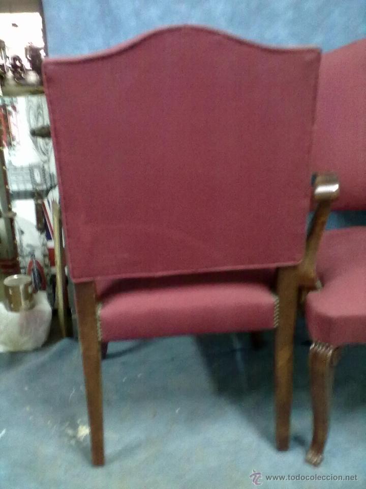 Antig&uuml;edades: PAREJA SILLONES NOGAL - Foto 7
