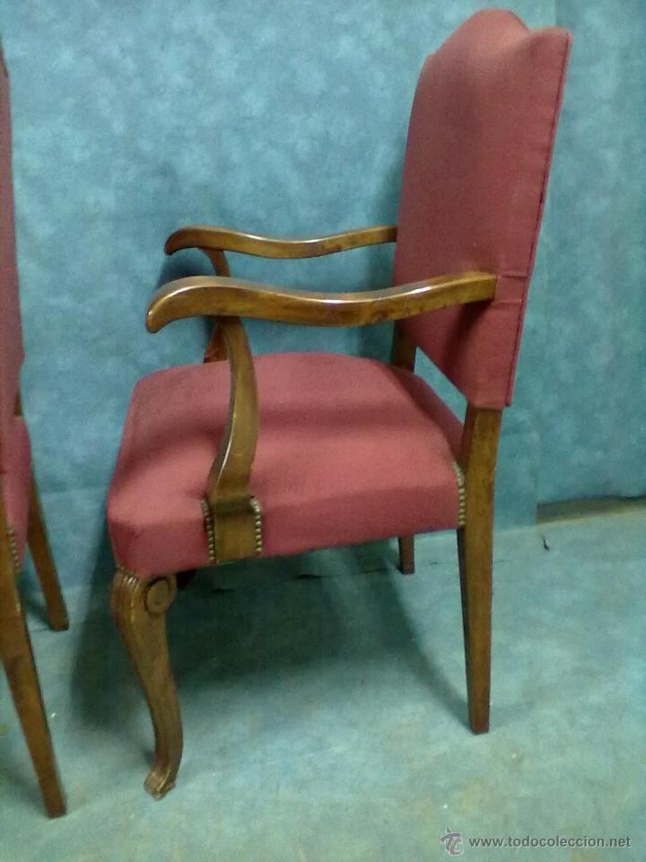 Antig&uuml;edades: PAREJA SILLONES NOGAL - Foto 12