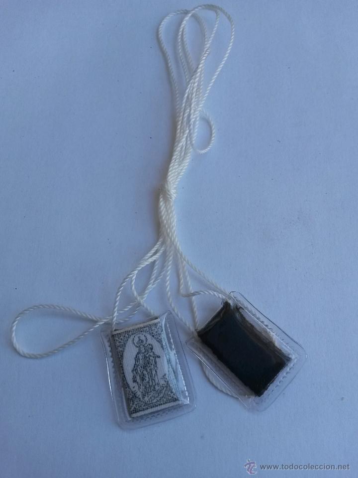 Antig&uuml;edades: Escapulario virgen del carmen - Foto 1