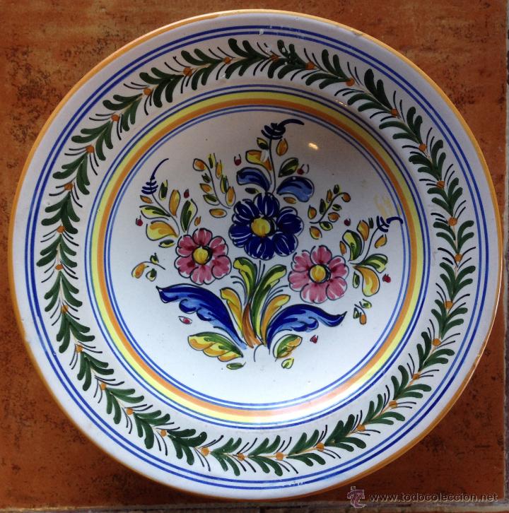 Antig&uuml;edades: PLATO CER&Aacute;MICO PARA COLGAR - Foto 1