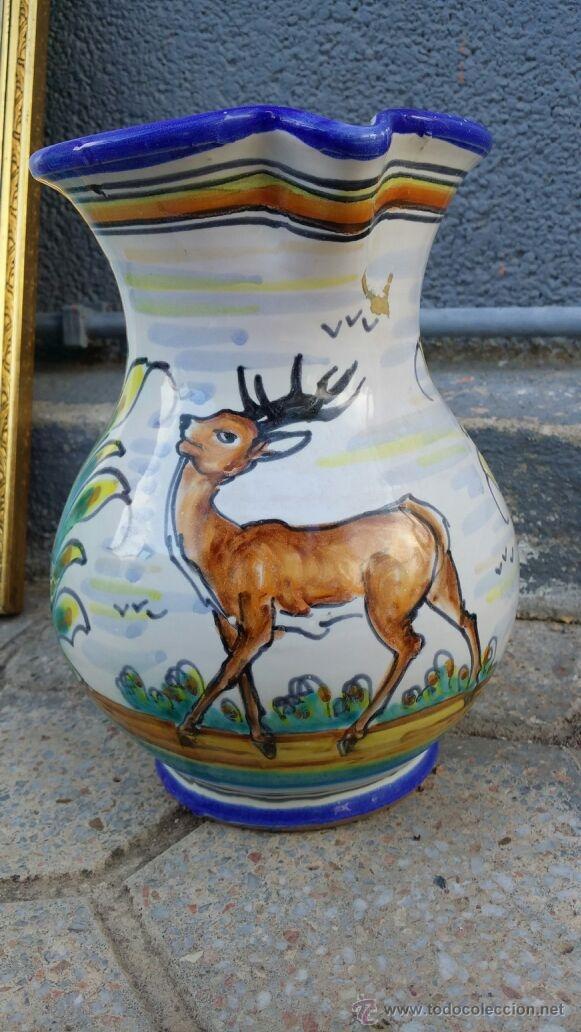 Antig&uuml;edades: preciosa jarra pintada a mano - Foto 1