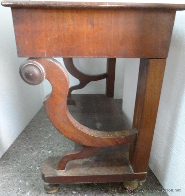 Antig&uuml;edades: CONSOLA CON CAJ&Oacute;N EN CINTURA- 5 - Foto 4