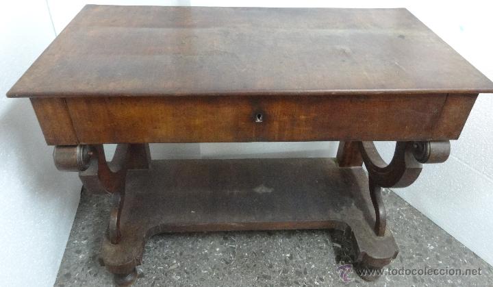 Antig&uuml;edades: CONSOLA CON CAJ&Oacute;N EN CINTURA- 5 - Foto 5