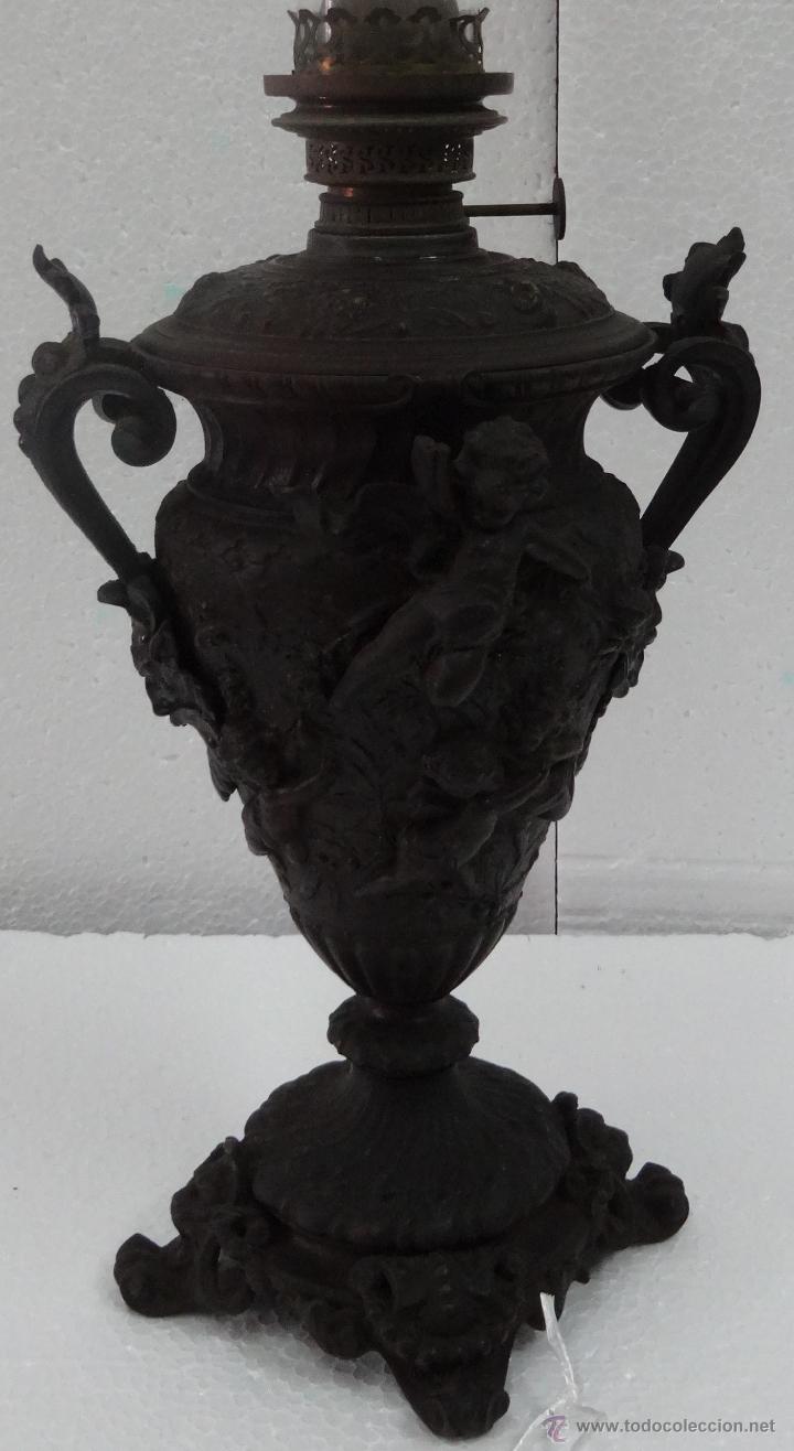 Antig&uuml;edades: L&Aacute;MPARA DE ACEITE SIGLO XIX, 6000-010 - Foto 19