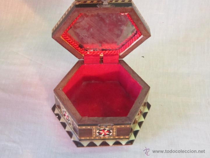 Antig&uuml;edades: CAJA JOYERO CON ESPEJO - Foto 4