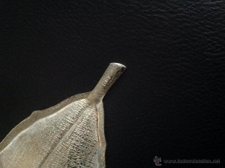 Antig&uuml;edades: Bandeja de Silverplated en forma de hoja - Foto 3
