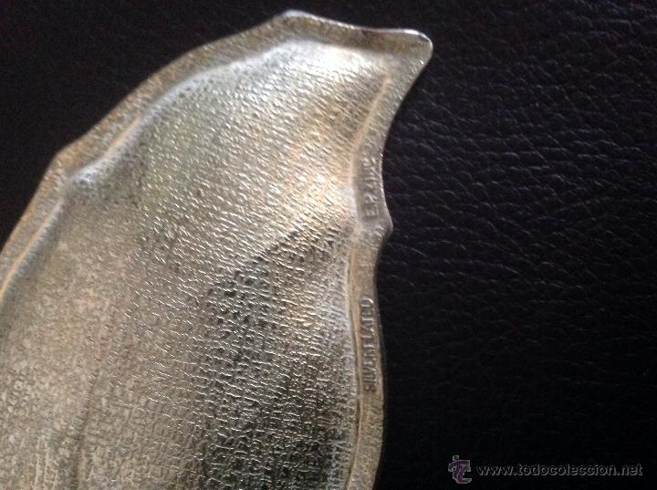 Antig&uuml;edades: Bandeja de Silverplated en forma de hoja - Foto 4