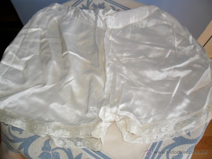 Antig&uuml;edades: BRAGAS DE RASO CON ENCAJE ANTIGUAS - Foto 2
