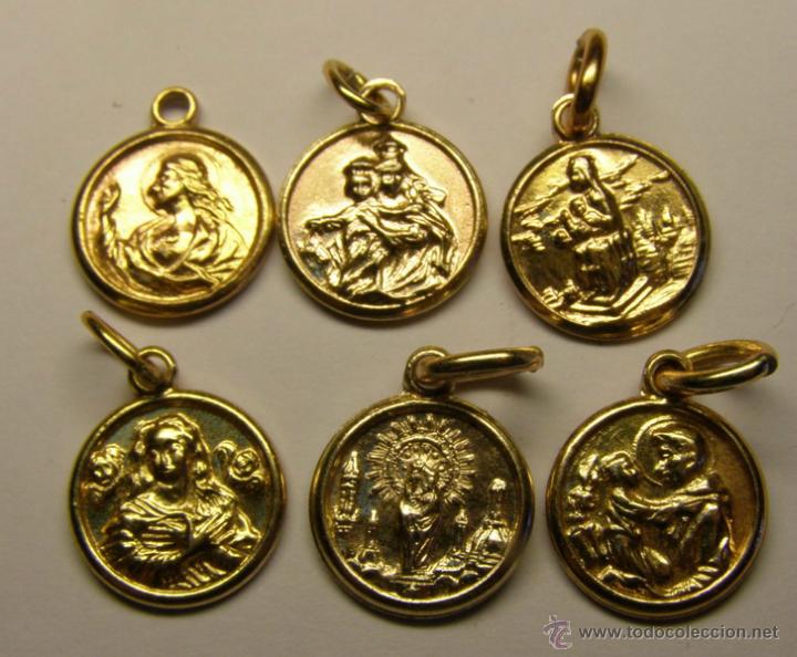 Antig&uuml;edades: Lote de 6 medallas religiosas. - Foto 1
