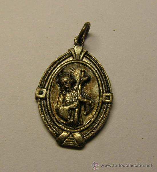 Antig&uuml;edades: Medalla religiosa de Jesucristo. - Foto 1