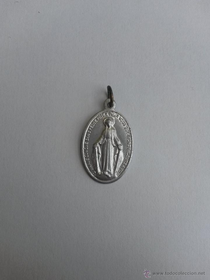 Antig&uuml;edades: Medalla virgen inmaculada ,francesa de 2,2 x 1,3 cms - Foto 1