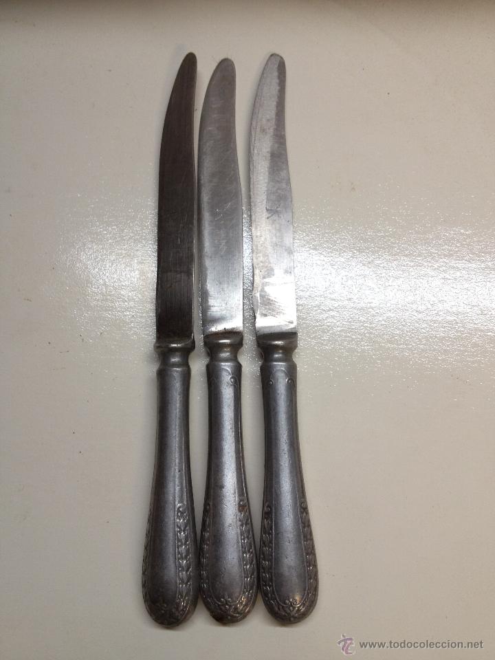Antig&uuml;edades: CUCHILLOS MANGO DE ALUMINIO (G) - Foto 1