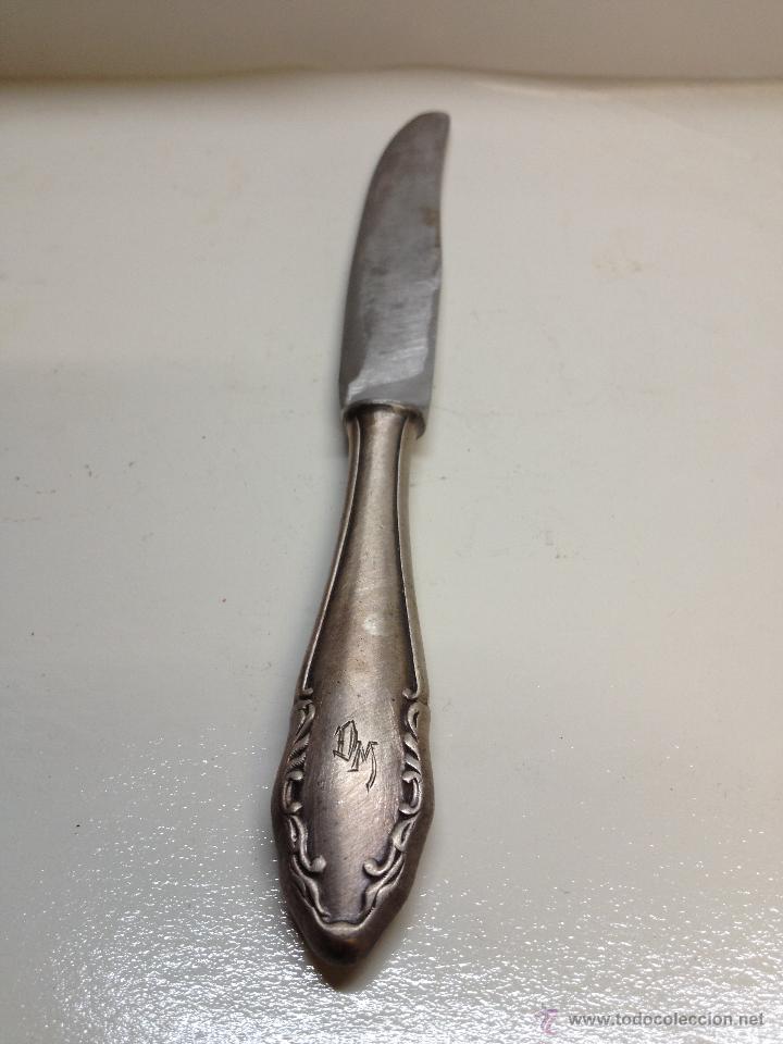Antig&uuml;edades: CUCHILLO MANGO DE PLATA  (C) - Foto 1