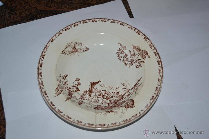 Antig&uuml;edades: Plato porcelana Terre de Fer - Foto 1