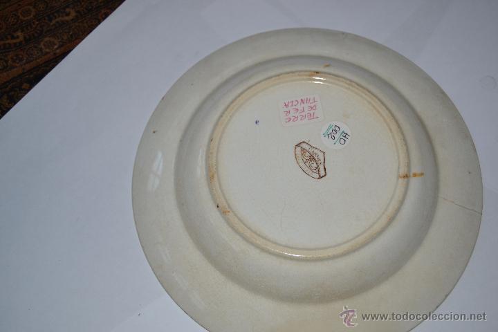 Antig&uuml;edades: Plato porcelana Terre de Fer - Foto 2