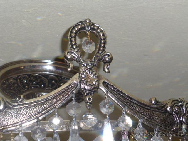 Antig&uuml;edades: ANTIGUA LAMPARA DE CRISTAL ROCA. - Foto 8