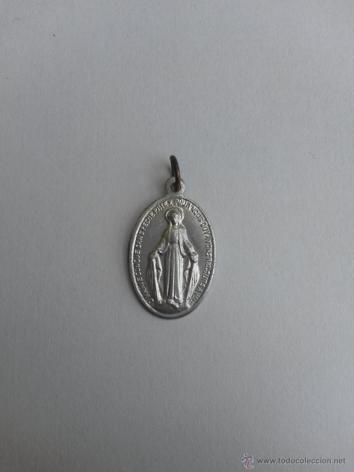 Antig&uuml;edades: Medalla virgen inmaculada ,francesa de 2,2 x 1,3 cms - Foto 1
