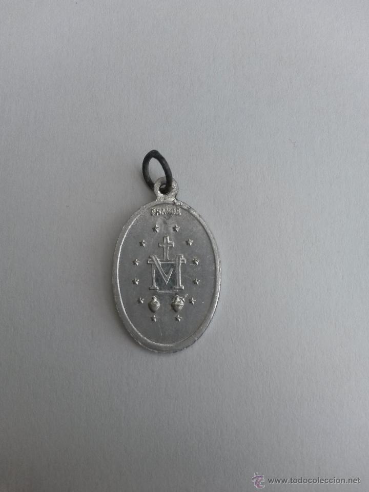Antig&uuml;edades: Medalla virgen inmaculada ,francesa de 2,2 x 1,3 cms - Foto 2