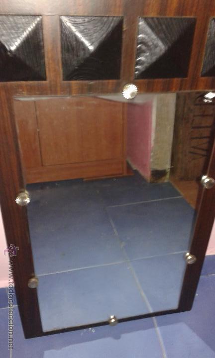 Antig&uuml;edades: ANTIGUO ESPEJO SOBRE MADERA - Foto 1