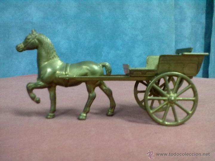 Antig&uuml;edades: CABALLO BRONCE TIRO CARRO - Foto 1