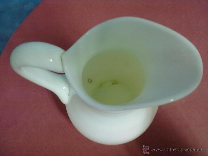 Antig&uuml;edades: JARRA PESADO CRISTAL BLANCO LECHOSO OPALINA. - Foto 5
