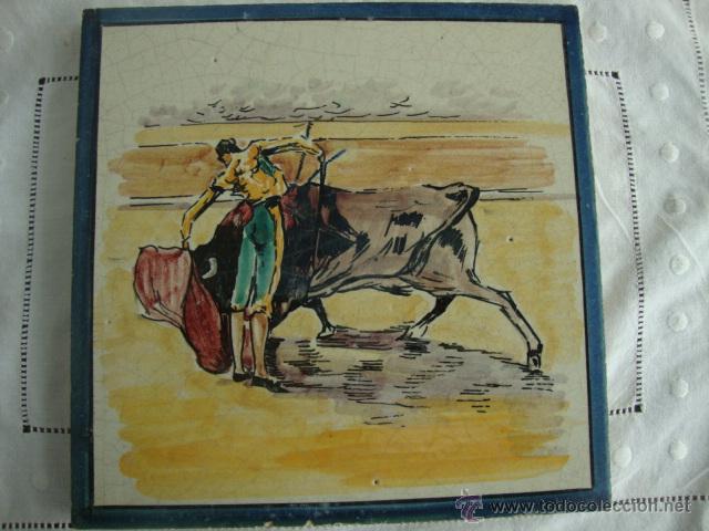 Antig&uuml;edades: azulejos Ramos Rejano Toreo - Foto 1