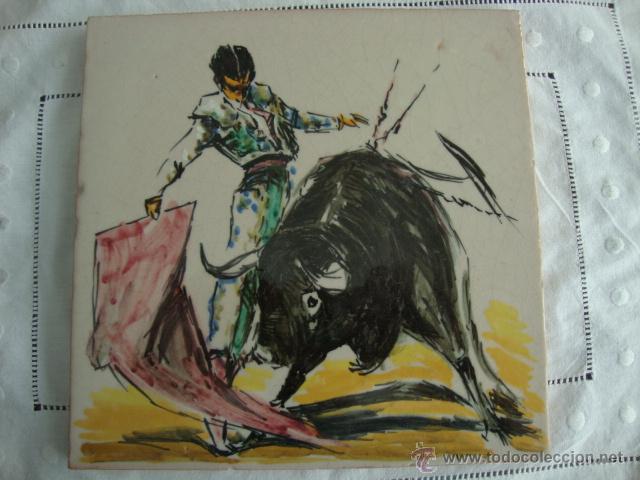 Antig&uuml;edades: azulejo Ramos Rejano Toreo - Foto 1