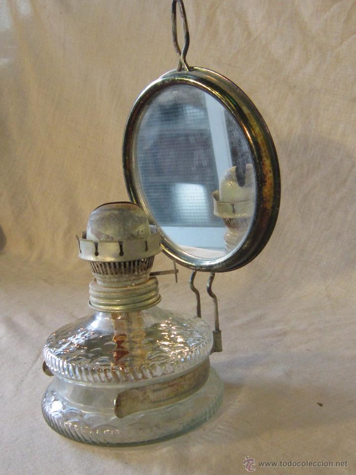 Antig&uuml;edades: quinque de pared en cristal - Foto 3