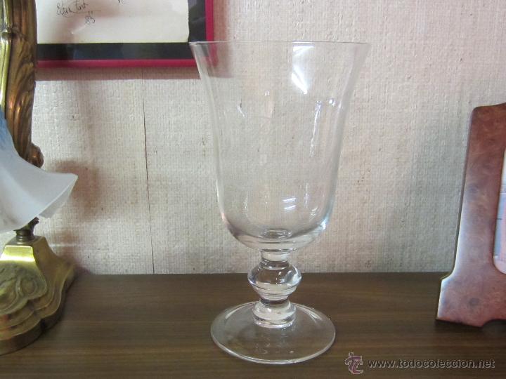 Antig&uuml;edades: jarron cristal soplado frances - Foto 2