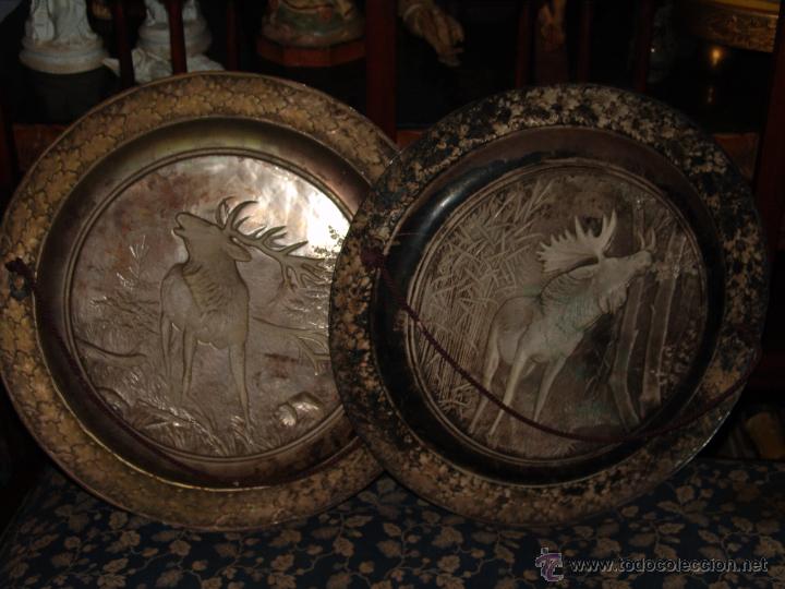 Antig&uuml;edades: ANTIGUA PAREJA DE PLATOS - Foto 7